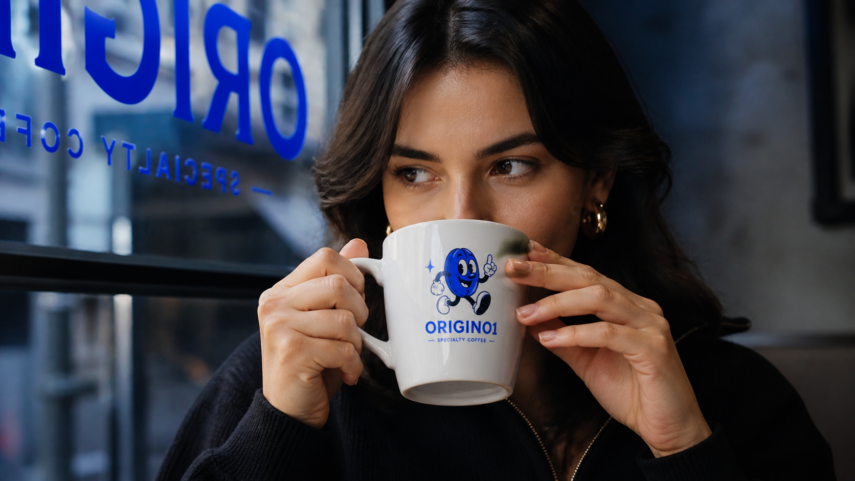 Persona tomando cafe Origin01 Urban